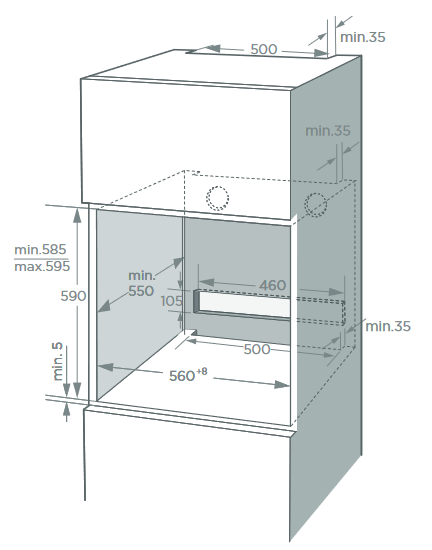 9104426 Электрический духовой шкаф AKPO PEA 7213 TDH BL черный STDN-0063324 - Вид №8