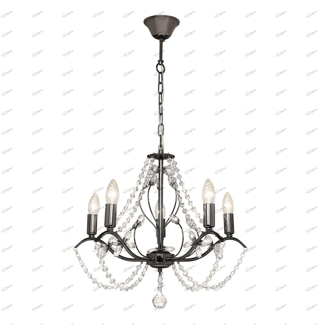 Подвесная люстра Silver Light Antoinette 726.59.5 SILVER LIGHT ANTOINETTE BLACK 186176 Хром 