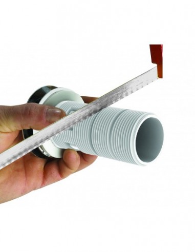 609000 045 00  Комплект для слива для раковины TBXP, сверхплоский, h. 100-миллиметровая перерабатываемая, двухкомпонентная нержавеющая сталь Valentin Хром  - Вид №2