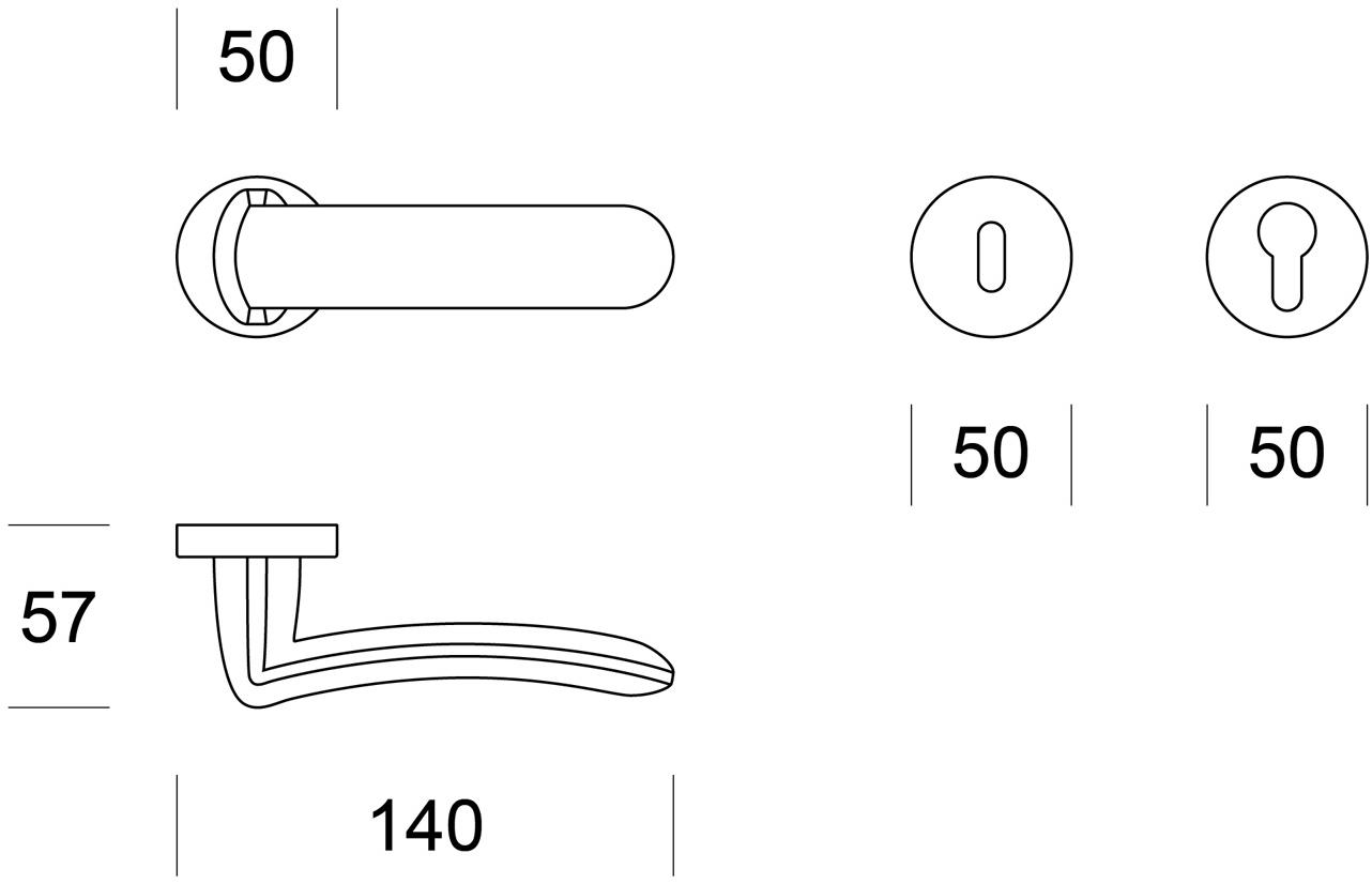 Ento Латунная ручка Wave 6130 - Вид №2