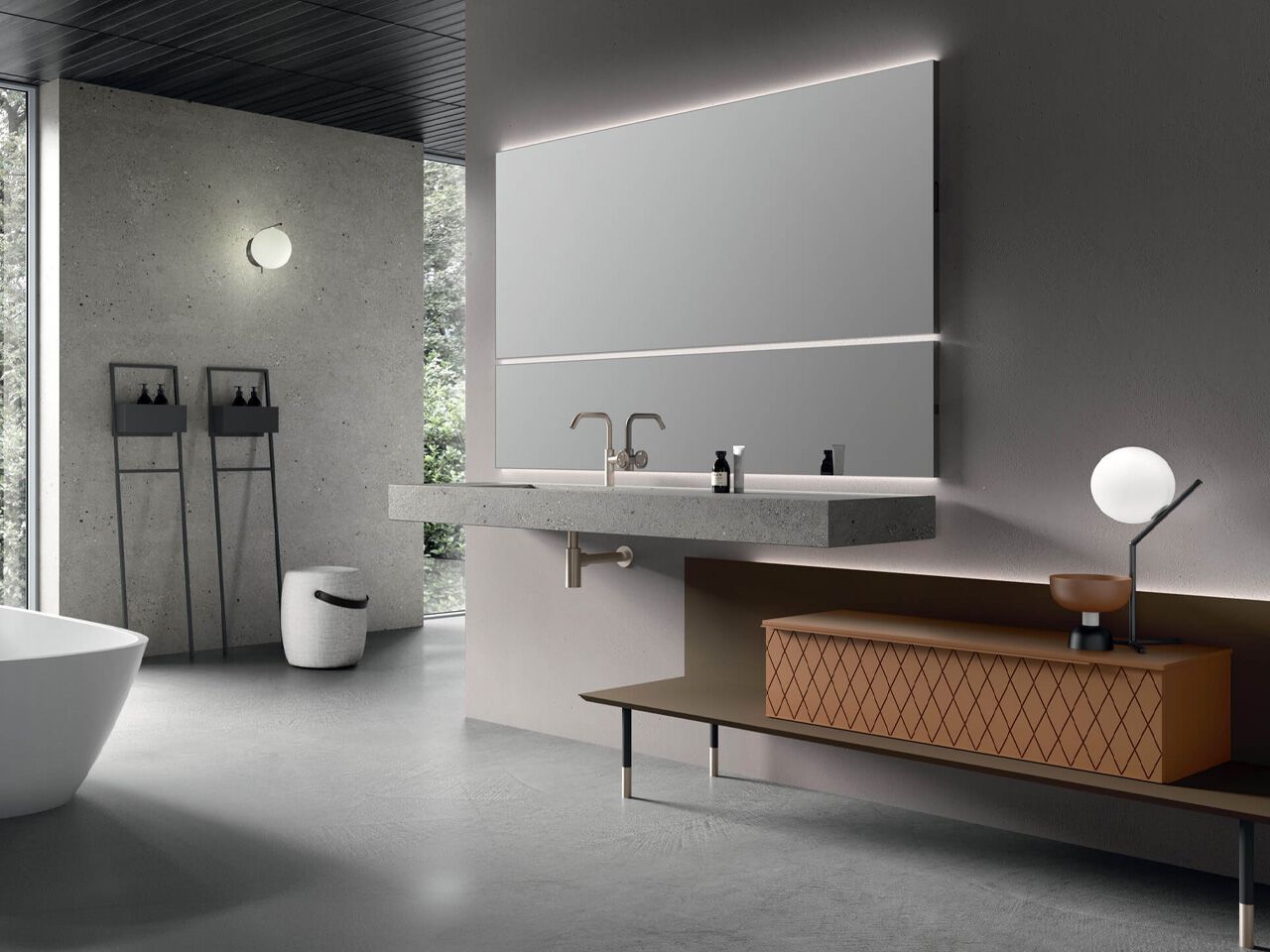 Шкаф для умывальника с выдвижными ящиками ARCOM Rail ARCH-00053442