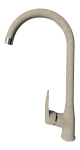 Кухонный смеситель Z-3424 песочный GranFest QUARZ