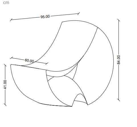 3D печатное пластиковое кресло Mediterranea Design CAPRI ARCH-00055551 - Вид №3