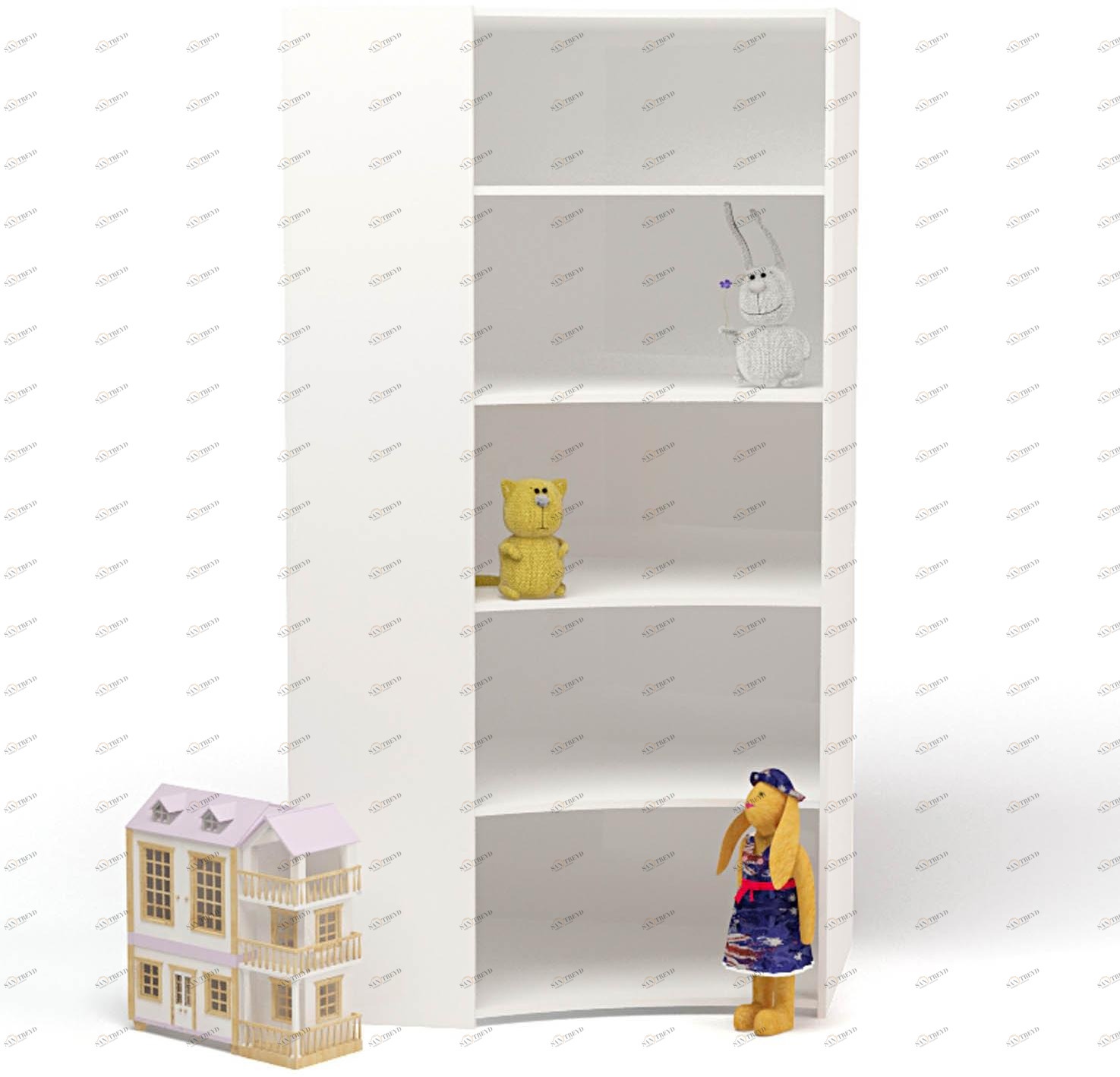 Угловой стеллаж ABC-KING серый 4631147959188