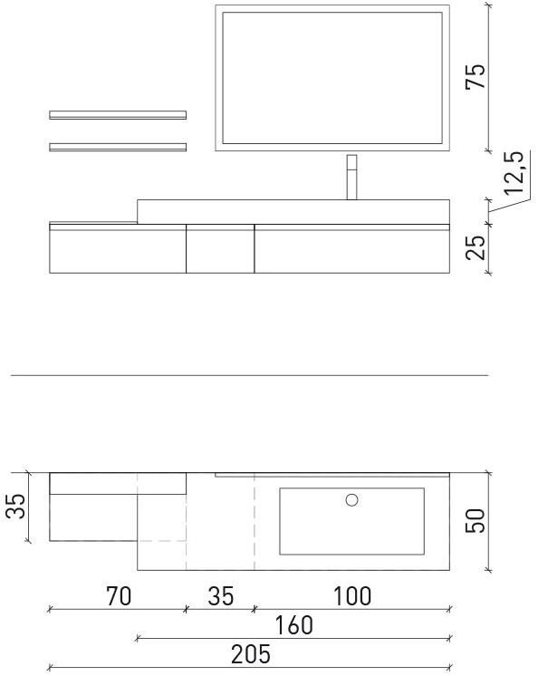 Archeda Тумба под умывальник из лакированной древесины с зеркалом Gola sun-id-1406118 - Вид №4