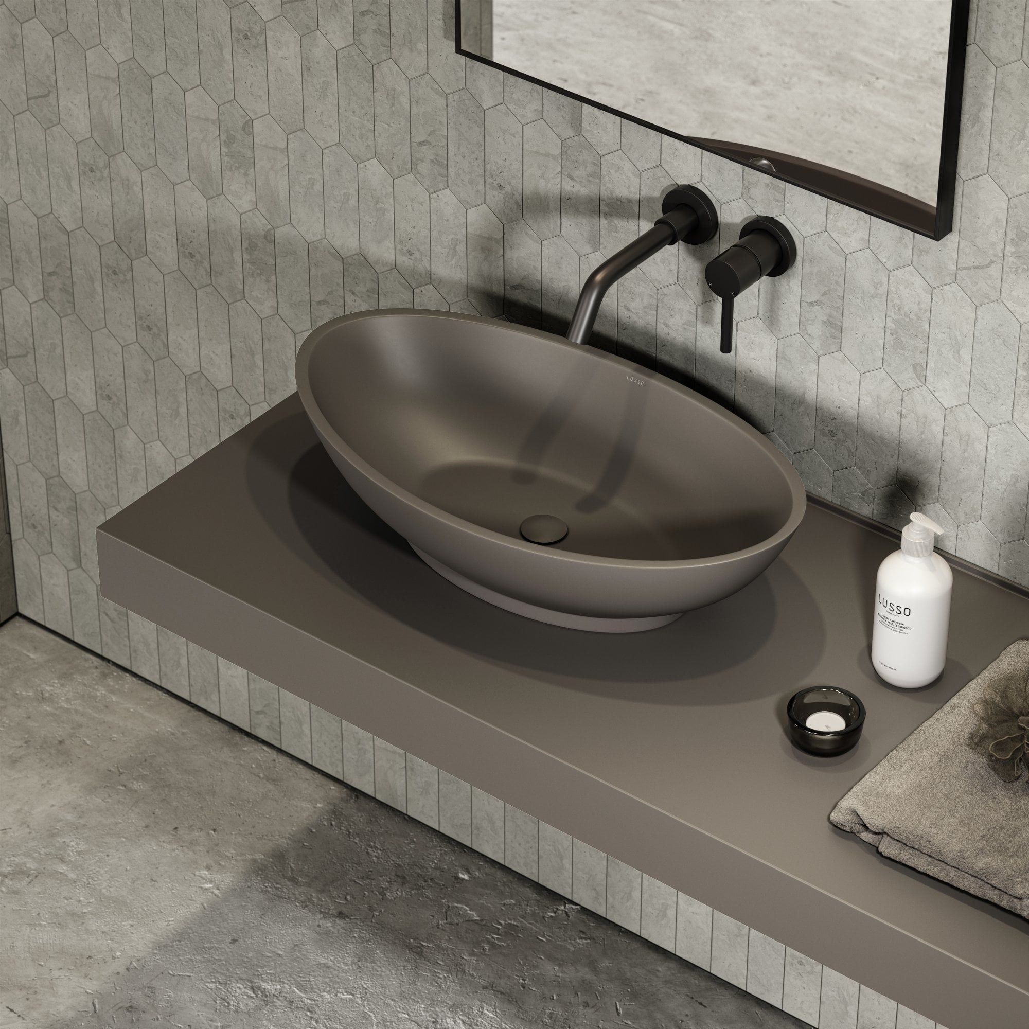 Овальная столешница из смолы LUSSO Oasis ARCH-00139422 - Вид №14