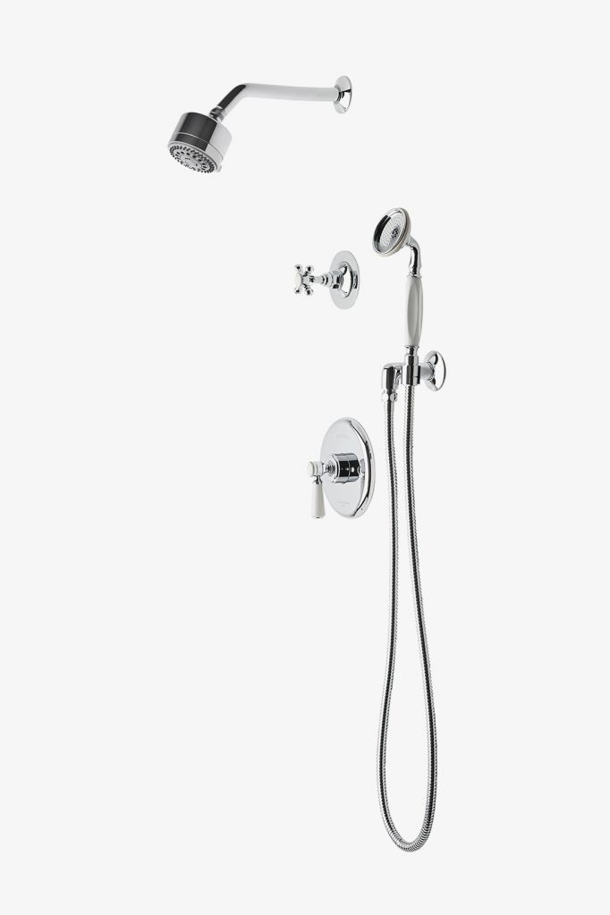 HGSP21 Душевой комплект Highgate с балансировкой давления, душевой лейкой 3 1/4 дюйма, ручным душем и перекрестной перекрестной ручкой Waterworks 