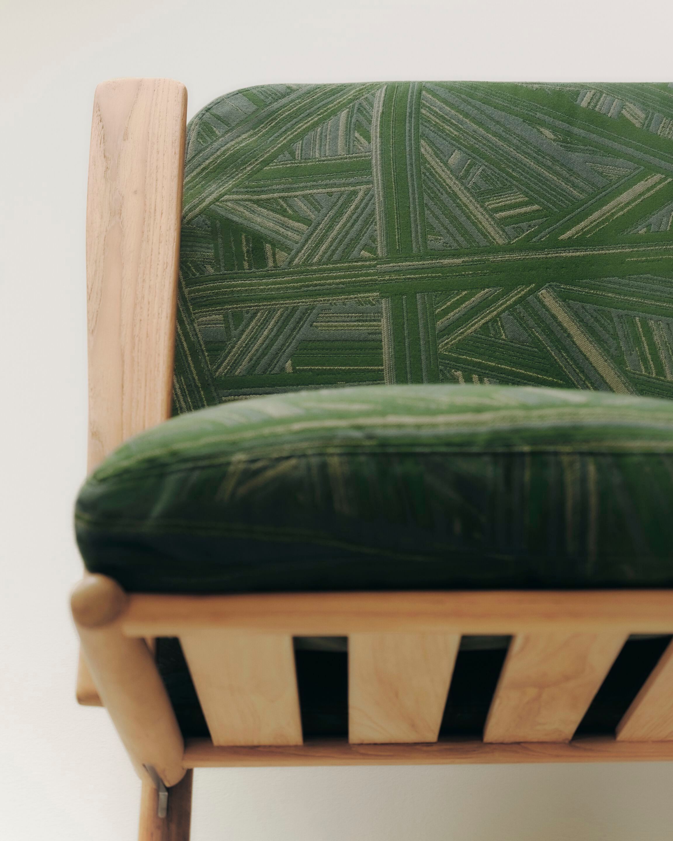 Садовая кровать с откидной спинкой из тикового дерева RODA Levante ARCH-00098221 - Вид №4