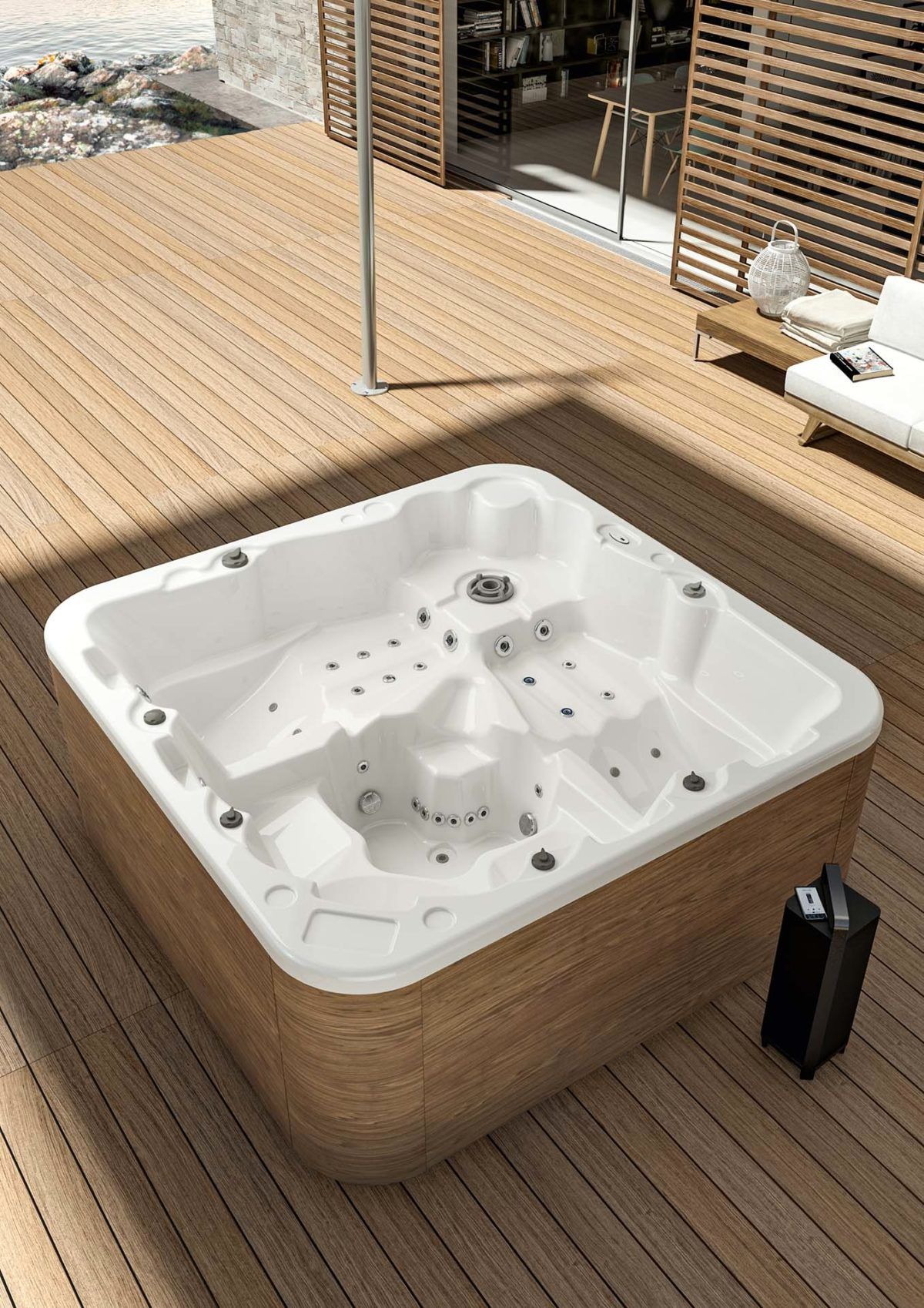 5-местный квадратный мини-бассейн с хромотерапией Albatros OASIS ARCH-00041253 - Вид №2