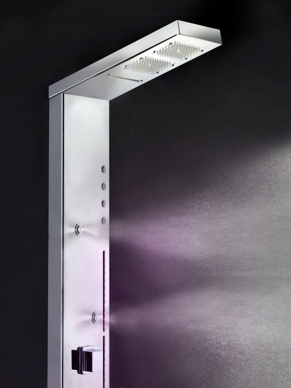 Ama Luxury Shower Настенная душевая стойка из нержавеющей стали с хромотерапией  Cu6500l  - Вид №3