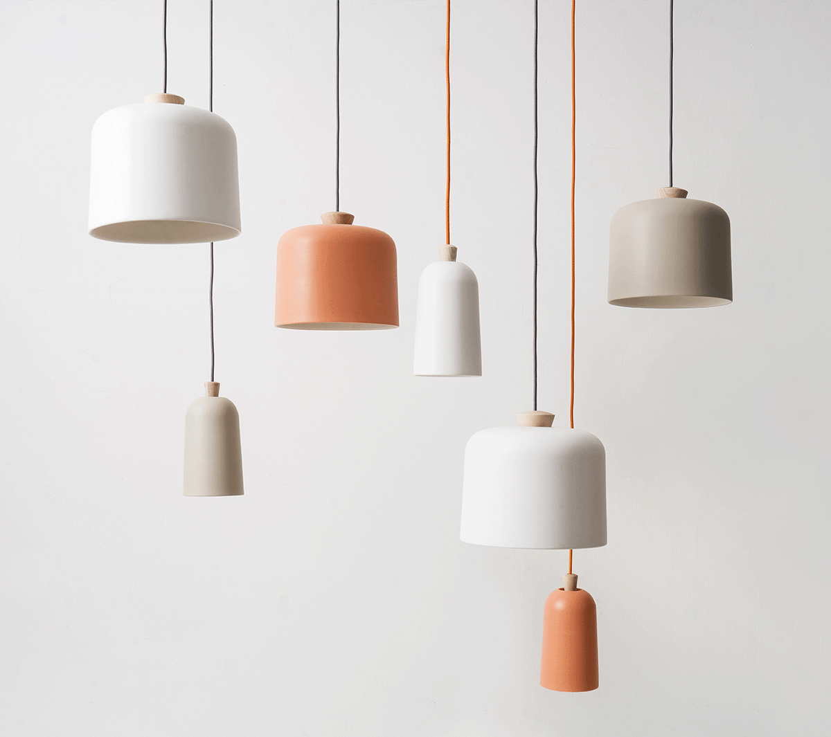 Ex.T Fuse Large Подвесной светильник серый с оранжевой проволокой EXFUSEGAR/GR - Вид №3