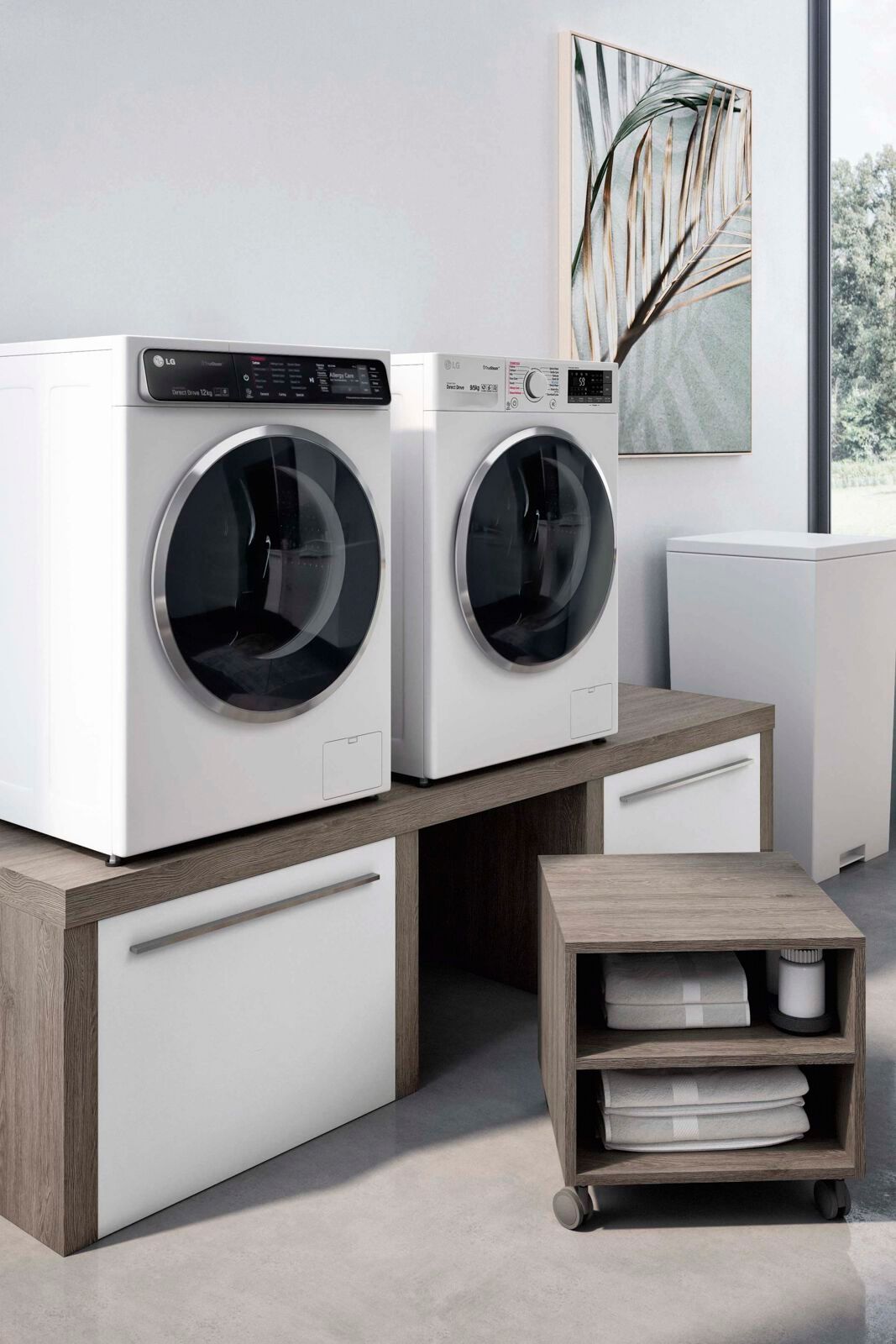 Шкаф для стиральной машины с ящиками Gruppo Geromin магазин ARCH-00061775 - Вид №1