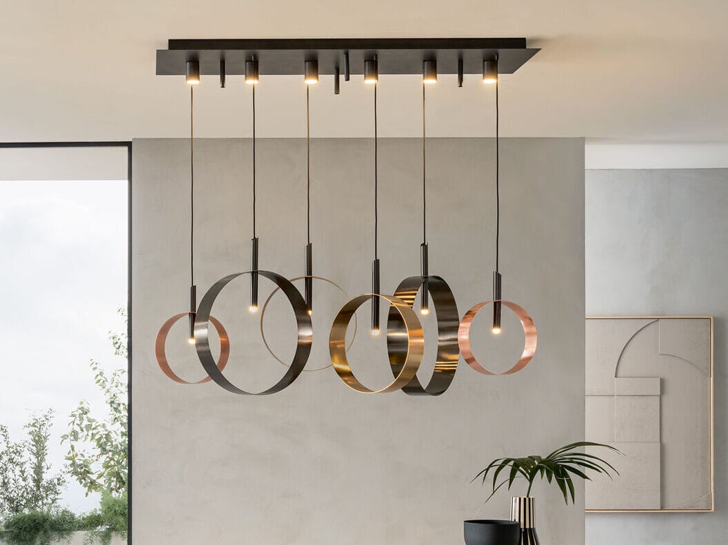 Окрашенный металлический светодиодный подвесной светильник RIFLESSI Led Loop ARCH-00126495 - Вид №1
