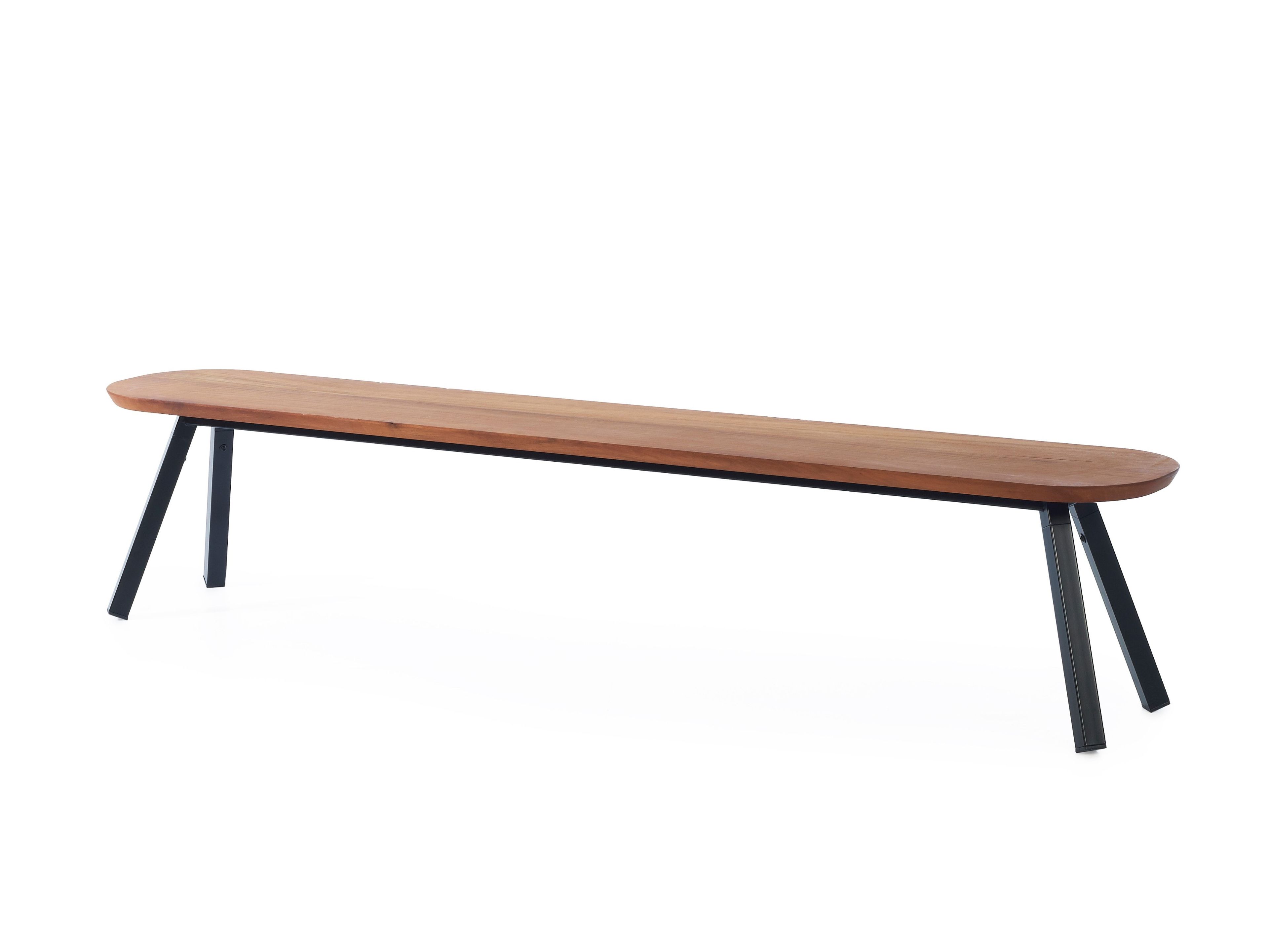 Садовая скамейка Iroko и окрашенная стальная основа RS Barcelona YOU AND ME ARCH-00089048 - Вид №6