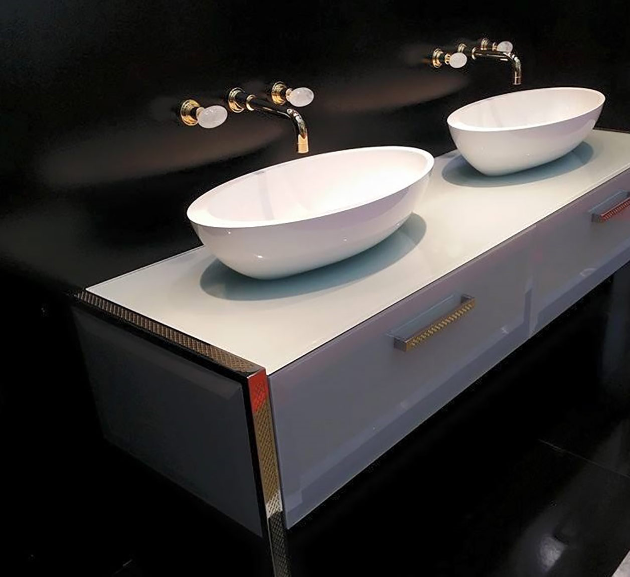 2104 ** 09C Смеситель для ванны Nicolazzi Series Cristallo di Rocca  - Вид №6