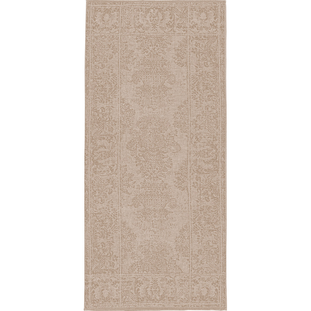 LEI_37_52_150 Скатерть-дорожка, 47/150 бежево-розовый 100% лен жаккард LEITNER Santreyd 