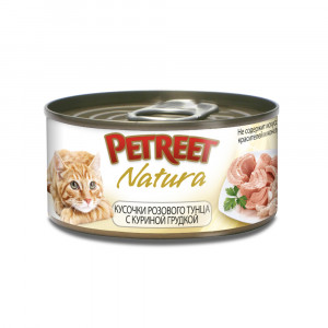 ПР0019080 Корм для кошек куриная грудка с тунцом конс. 70г PETREET