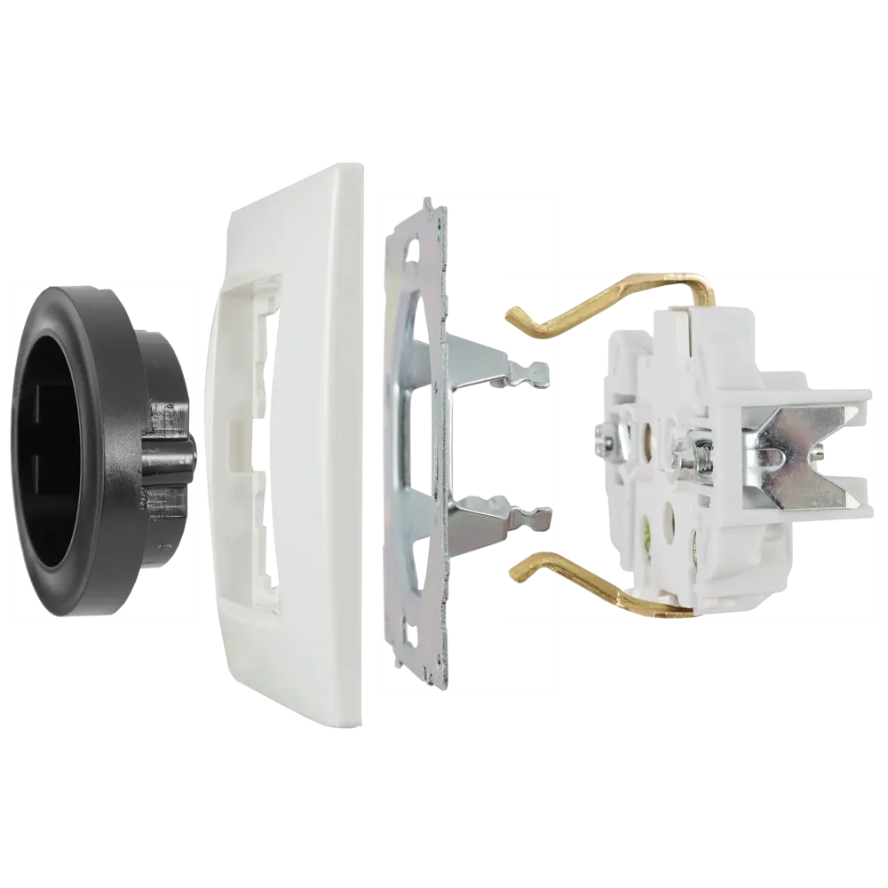 Розетка встраиваемая Onekey Florence с заземлением, цвет чёрный 82127005 STLM-2067996 ONEKEYELECTRO - Вид №6