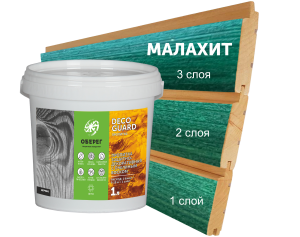 98267738 Пропитка для древесины с пчелиным воском DecoGuard малахит, 1 л STLM-0612569 ОБЕРЕГ