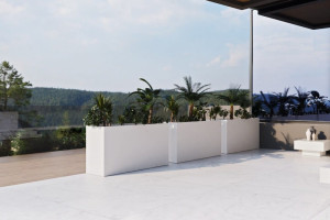 Прямоугольная плантатор стеклоткани