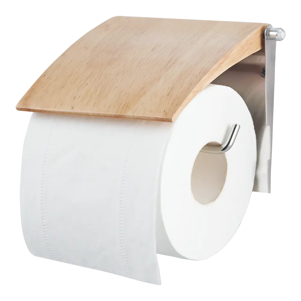 Настенный держатель для туалетной бумаги Sensea Scandi с текстурой дерева 89655387 STLM-0976448 - Вид №2