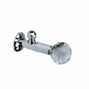 Угловой дизайнерский вентиль ½" JOERGER Florale Crystal