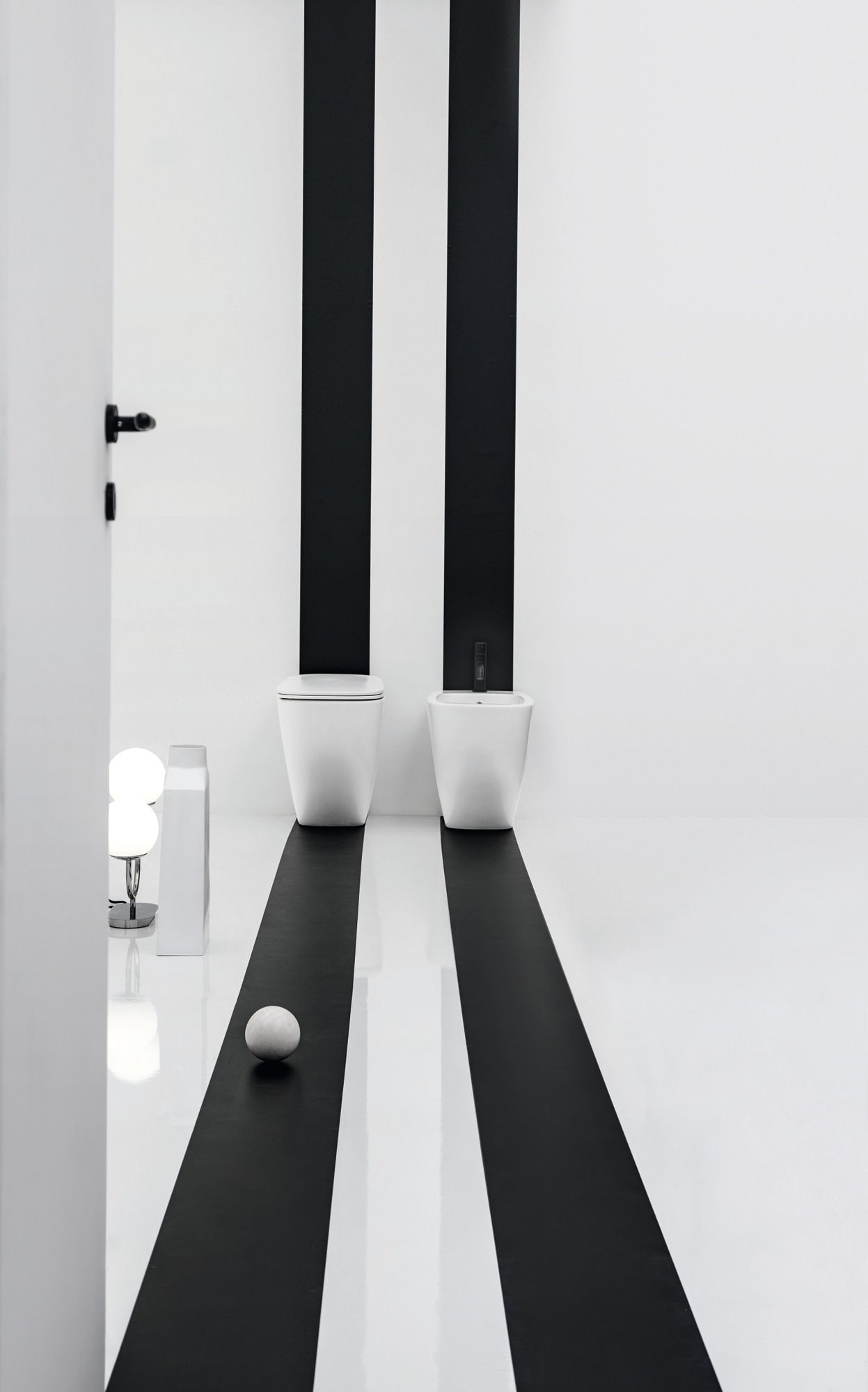 Напольное керамическое биде с переливом Axa White Jam ARCH-00128462 - Вид №4