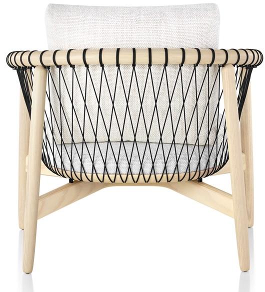 Herman Miller Кресло из дерева и ткани с подлокотниками Crosshatch sun-id-1451710 - Вид №2