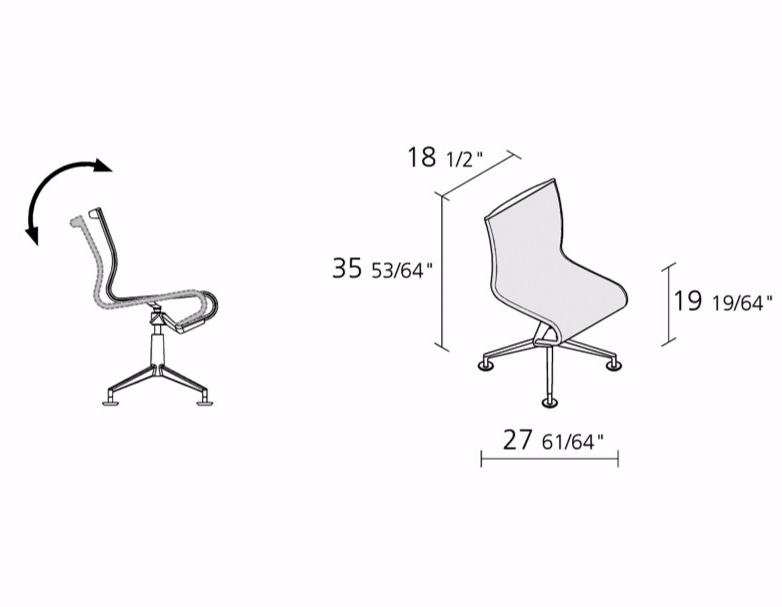 Alias Поворотный офисный стул из сетки Frame sun-id-1472194 - Вид №2