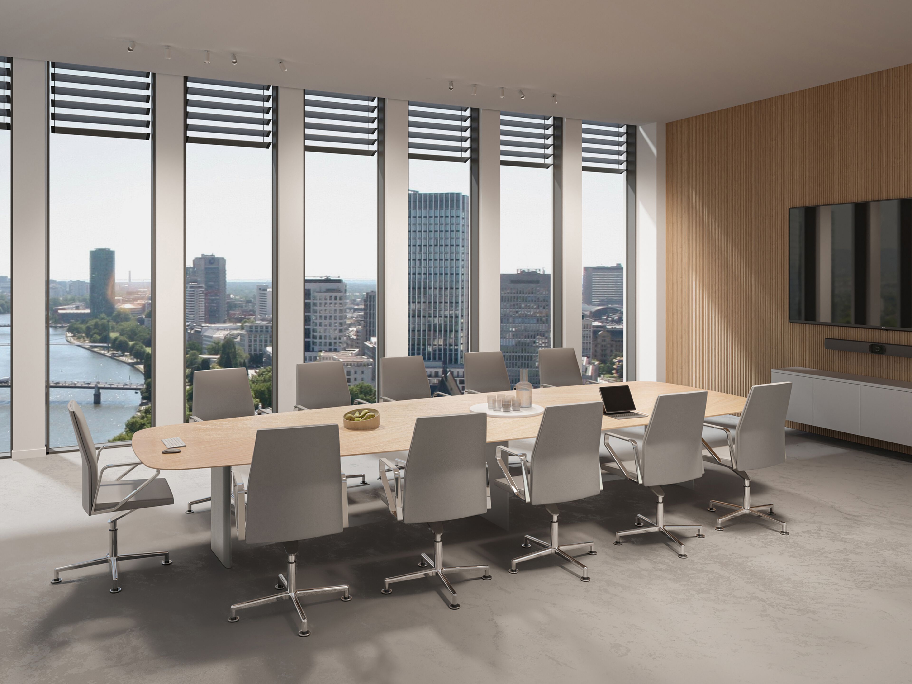 Стол для конференций из шпона Spiegels x. air ARCH-00030444 - Вид №2