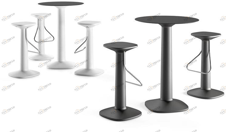 Plust Высокий табурет с подставкой для ног Tool sun-id-1472648