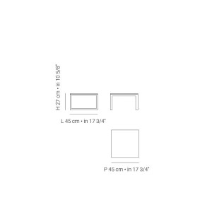 Квадратный садовый столик