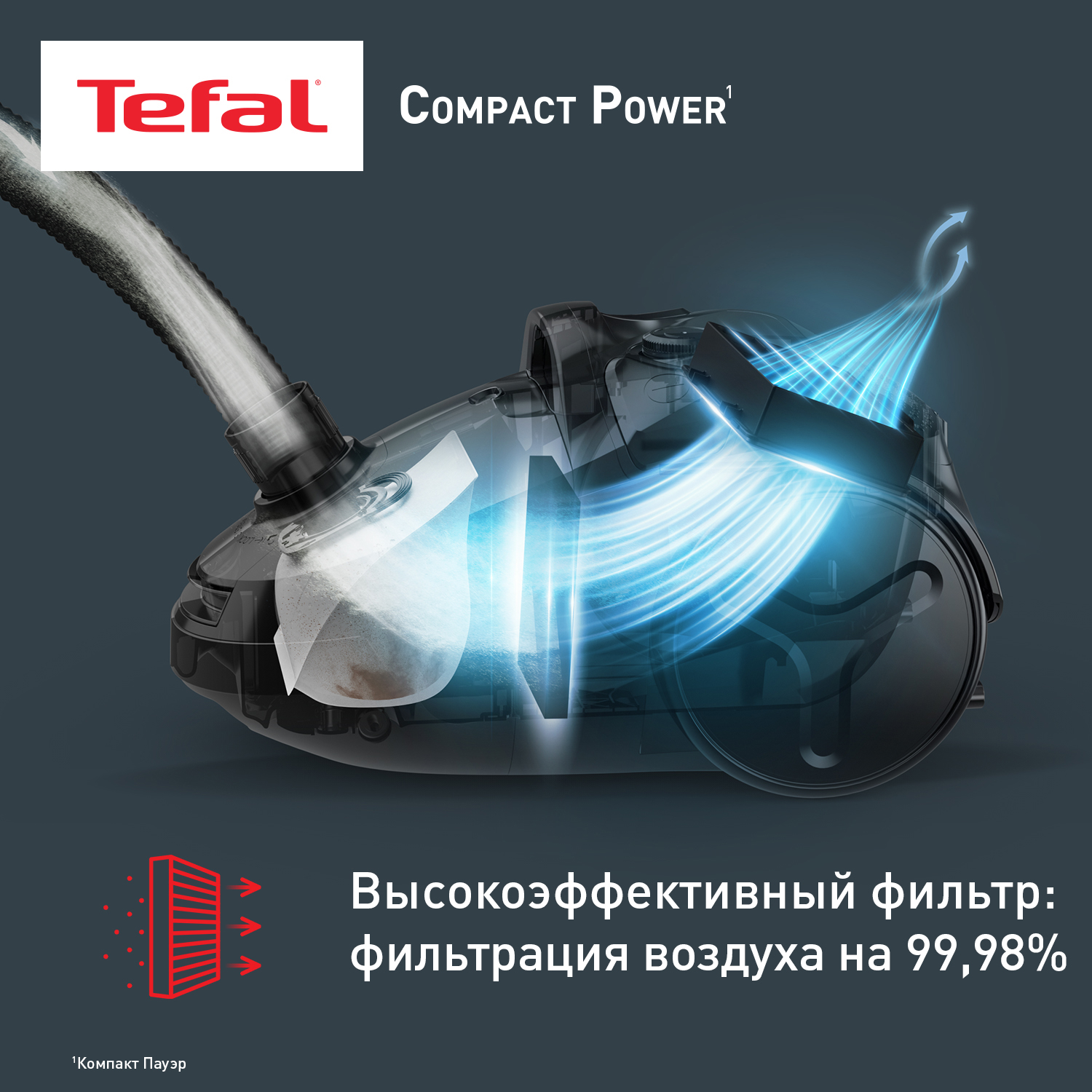 1333380 Пылесос Tefal Compact Power TW3927EA белый STDN-0030799 - Вид №14