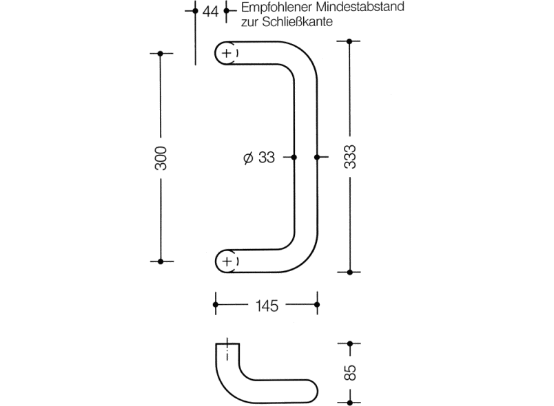 550.33GKLT Справиться HEWI Beschläge für Außentüren  - Вид №9