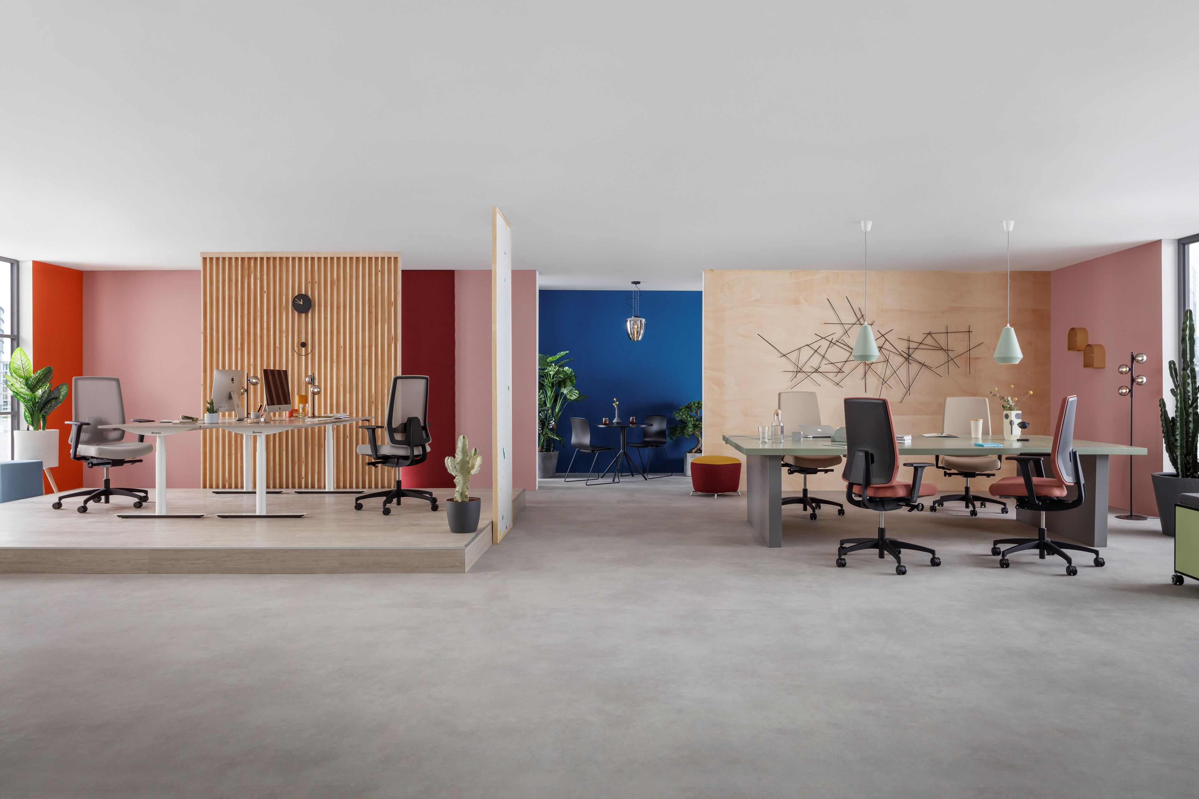 Сетчатый регулируемый по высоте поворотный операционный офисный стул Dauphin Indeed ARCH-00108206 - Вид №2