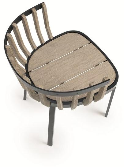 Ethimo Садовый стул из тика с подлокотниками Swing Swpd05 - Вид №15