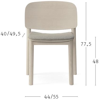 Billiani Стул ясеня White 132 - Вид №2