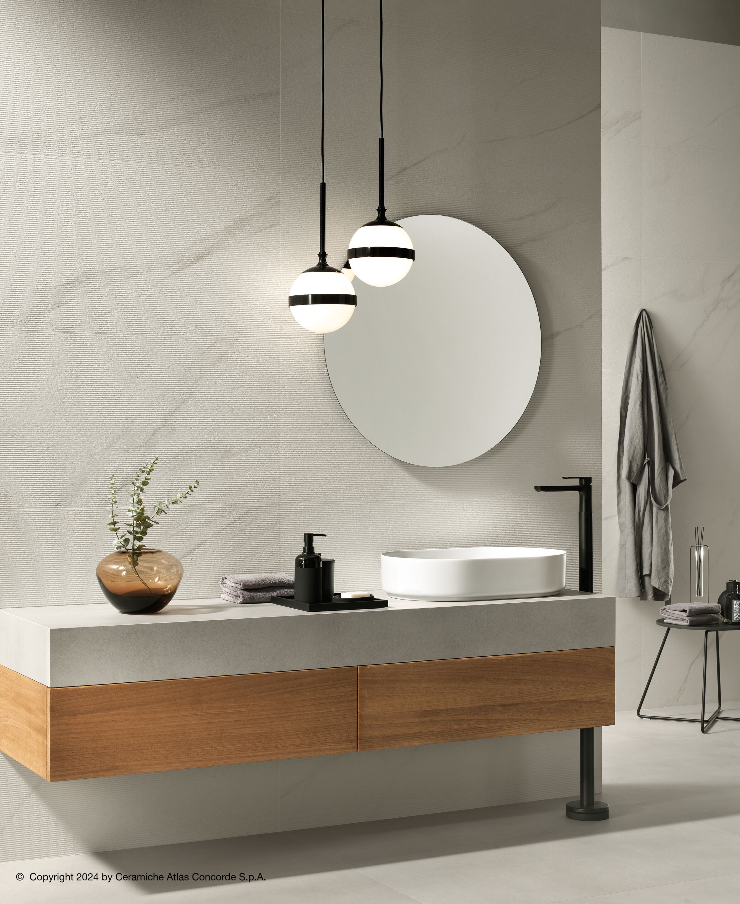 Трехмерная облицовка керамогранита с мраморным эффектом для интерьера Atlas Concorde ARCH-00125054 - Вид №14