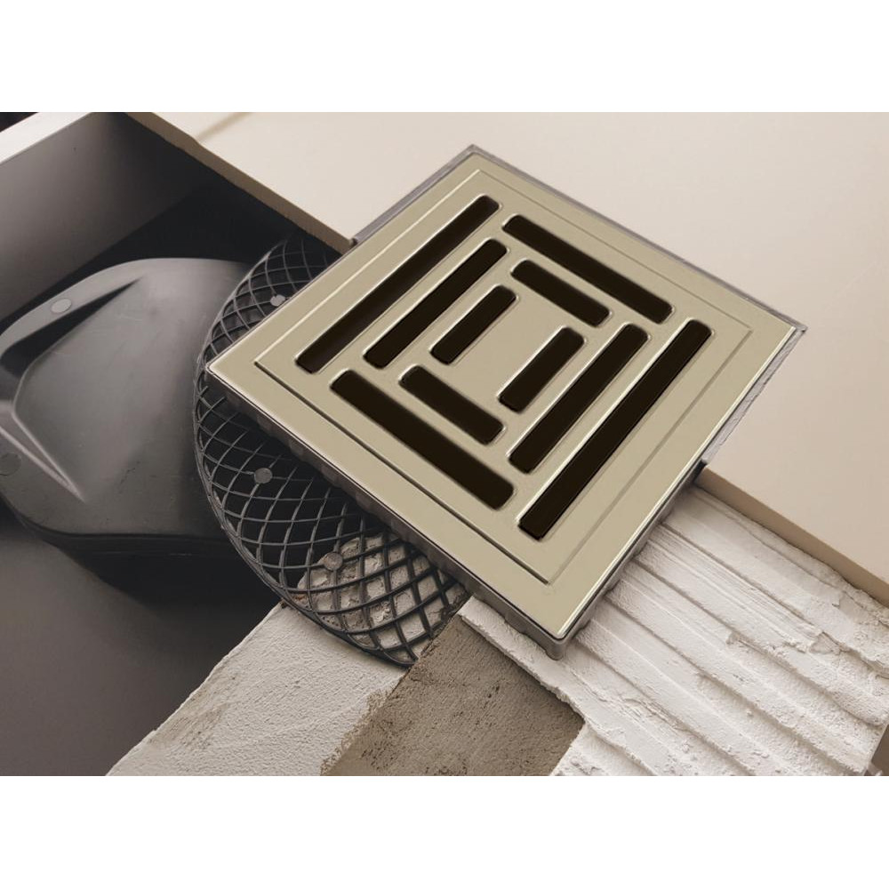 090170 Трап водосток PLATZ Uno 150х150  Berges ZENTRUM Antik  - Вид №2