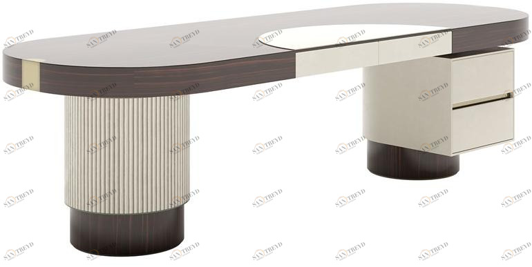 Capital Collection Овальный деревянный стол с ящиками sun-id-1414975