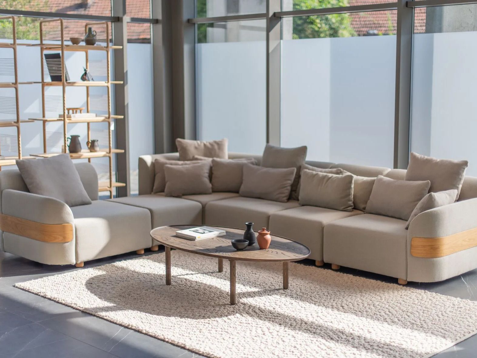 Модульный тканевый диван Gazzda HUGG ARCH-00083434 - Вид №11