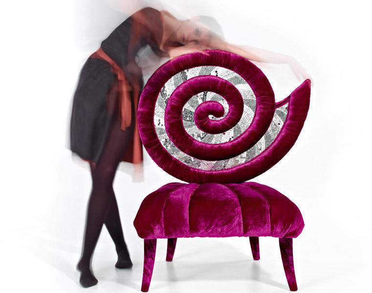 Sicis Кресло Medallion из бархата Nextart sun-id-1409898 - Вид №1