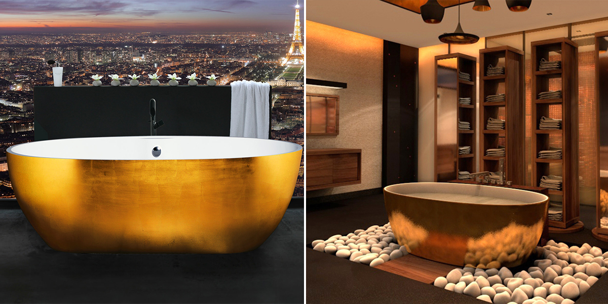 Ванна отдельностоящая Stone One Midgold Aquamass - Вид №1