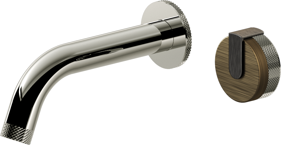 E-11535-R1VBB-L1BOX-PC Настенный прогрессивный смеситель скрытого монтажа для раковины GRAFF MOD+