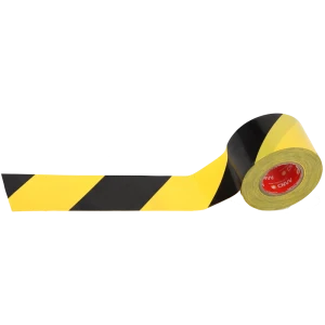 Лента маркировочная 0.48x25 м цвет жёлто-чёрный 83622965 STLM-2168810
