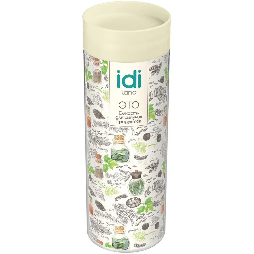 Контейнер для сыпучих продуктов IDI LAND 1500 мл с герметичной крышкой 85320192 STLM-0061346 - Вид №4