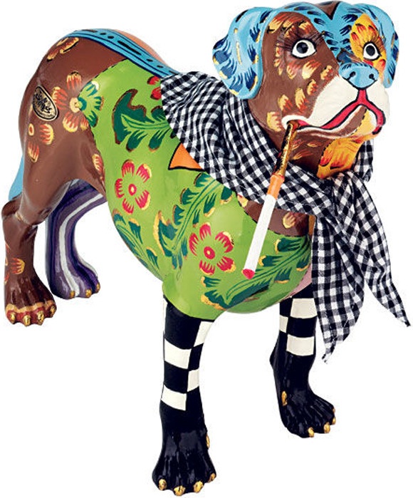 10644291 Goebel Скульптуpа Собака "Курт" 36см Композит 