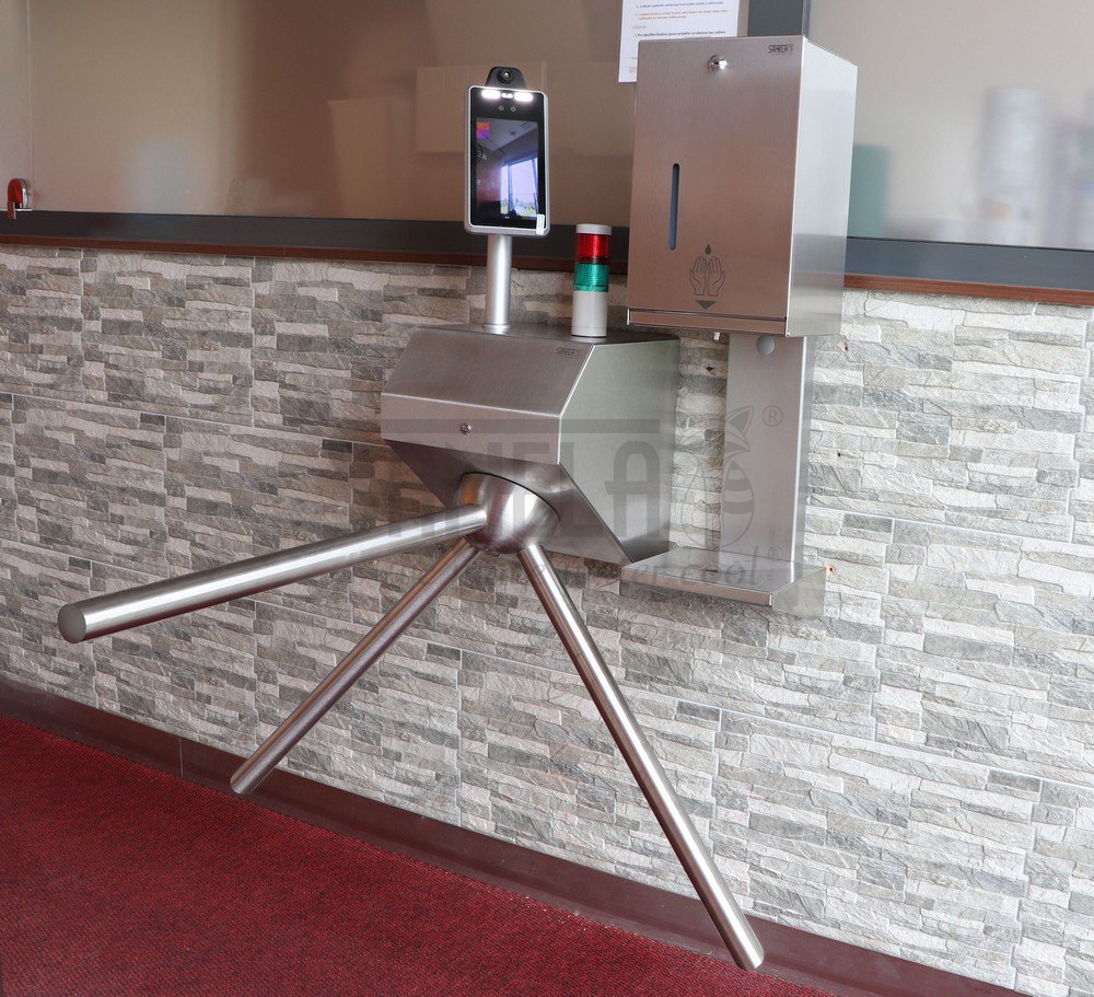 38040 Турникет с термо-визуальной камерой и дозатором дезинфекции SLZN 59E, 230 В/ 50Гц SANELA  - Вид №2