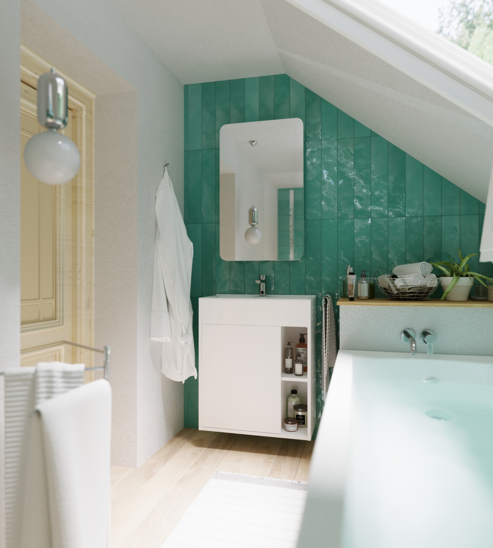 У75329 Тумба с раковиной Lido 60П 1д. Белый глянец 1 Marka LIDO - Вид №1