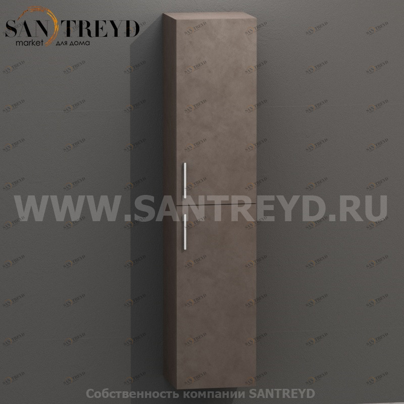 MDC907 Высокий шкаф с двумя створками 160 см коричневый Globo 4ALL Италия Ceramica Globo